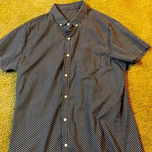 Navy blue button up shirt